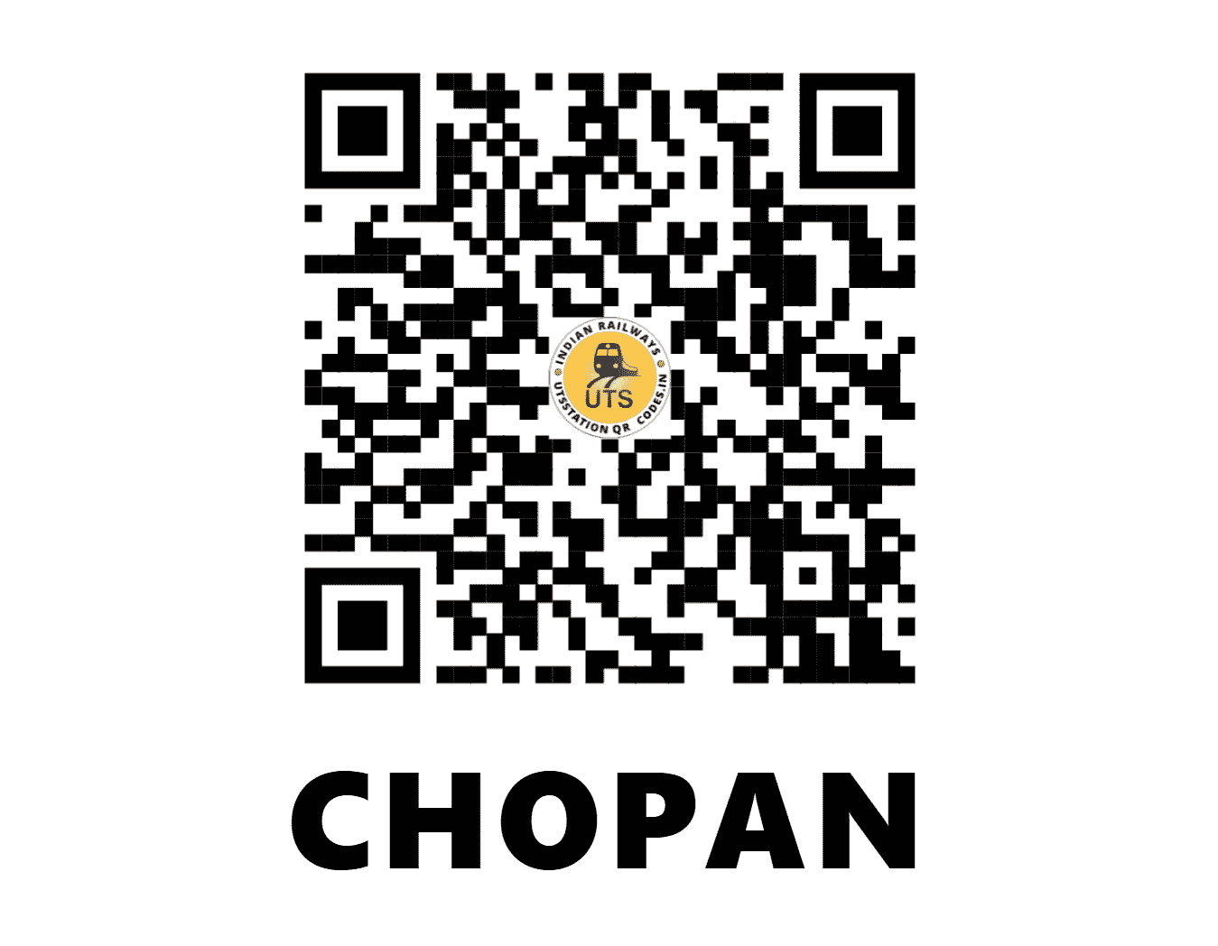 UTS QR Code for CHOPAN - CPU (EC - UTTAR PRADESH)